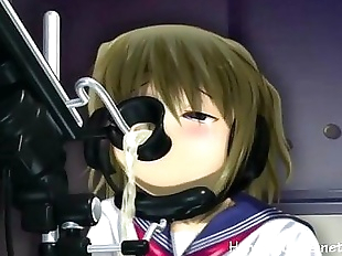 Petite anime cutie enjoys fucking machines - 5 min