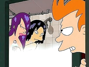 Futurama Hentai - Shower threesome - 8 min